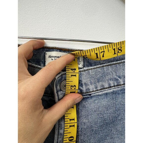 Abercrombie & Fitch Womens 90s Slim Straight Ultra High Rise Jeans Sz 36 22R - Picture 8 of 12